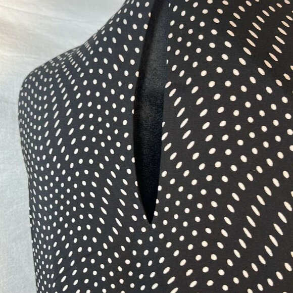 Express Tiered Polka Dot Sleeveless Dress SZ M Pretty Woman Dinner Party Wedding - Picture 8 of 10